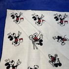 Vintage Walt Disney Productions Mickey Mouse Cotton Bandana Blue White