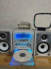 Victor Ux-qx1 Blue Minidisc Md Cd Cassette Micro Stereo System Remote Tested