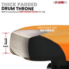 5core Drum Throne W Backrest 4  Padded Stool Airlift Adjustable 441lb Capacity