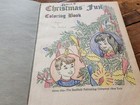 Vtg 1951 Christmas Fun Coloring Book Saalfield Publishing Santa Reindeer Elves