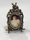 Edgar Berebi Ltd Ed Jeweled Small Oval Picture Frame Swarovski Crystal Pearls