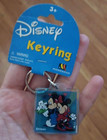Vintage Mickey   Minnie Mouse Key Chain Walt Disney Productions Disneyland