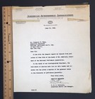 1924 Horace Swetland Condolence Letter Typed   Signed By V d l  Robinson Aaa