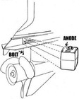 Johnson Evinrude 115-120-125-130-135-140-150-175 Anode Block Threaded 436745