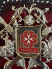 New 3d Sovereign Military Order Of Malta Coat Of Arms Crest Plaque Wall Hanging