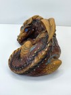 Windstone Editions Female Dragon Brown Gold   Turquoise 1985 Pena 9 5   