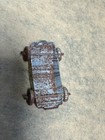 Vintage Japan Tin Litho Taxi Car     1950s Steel Toy Vehicle Kitsch Decor