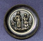 Large Antique 19thc Brass Button  the Watts  1 1 2 