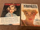 Vintage 1950   s Cosmopolitan Magazines  lot Of 2  Vintage Advertising