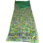 Vintage 1970 s Psychedelic Paisley Floral Cotton Sleeping Bag Mod Hippie Blanket