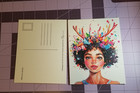  miss You Dearly    Vibrant Afro-fantasy Postcard