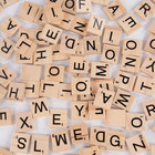 100pcs Wood Tiles Letter Alphabet Craft Wooden Decoration For Home Wedding Party