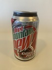 12oz Diet Mtn Dew   Code Red Black Top  Empty Bottom Opened