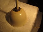 Vintage Eagle White Thumb Pump Metal Oil Can Curved Spout Made In Usa
