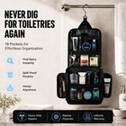 Avajex Travel Toiletry Bag For Men - Large Dopp Kit  10 6 x10 6 x3 2   - Hanging