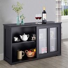 Fantask Kitchen Storage Cabinet Sideboard  Stackable Buffet W height-adjustab   