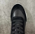 Hermes Bouncing Sneakers Black White Leather Lace Up Designer Shoes Men