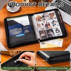 Pu Leather 3 Ring Binder With Zipper  1 Inch Black Tree