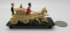 Antique 1930 s Miniature Art Figures On Stand Celluloid Japan Carriage Coach Dog