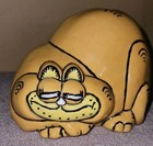 Vintage Garfield The Cat Hand Painted Ceramic Piggy Bank 1983
