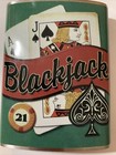 Flask Blackjack Playing Cards 8 Oz  Stainless Steel - New Sports Flask