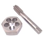 Us Stock Hss M16 X 2mm Tap   M16 X 2mm Hexagon Die Metric Thread Right Hand Set