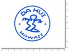 Da Hui Circle Surf Die Cut Sticker Decal 5 75  To 10  North Shore Hawaii
