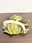 1970s Kitschy Googly Eyes Frog Ceramic Towel Holder Vintage Rare