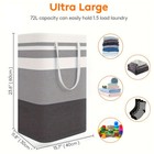 75l Large Laundry Hamper With Handles Lightweight Storage Basket Organizer New