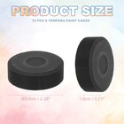 12 Pcs Washable Tempera  2 3 x0 7  Large Tempera Paint Cakes  Black
