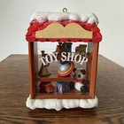 Vintage 1983 Enesco Toy Shop Christmas Figurine Snow Roof Miniature Display