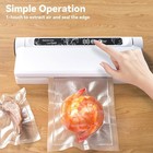 Digital Food Vacuum Sealer With 20 Bags  75kpa Strong Suction  Compact For Kitch