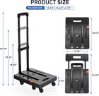 Folding Hand Truck  500 Lb Heavy Duty Luggage Cart  Utility Dolly Platform Cart 