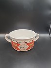 Vintage Tabasco Chili Ceramic Bowls Set Of 2 With Double Handles