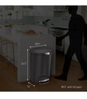 Simplehuman 50 Liter   13 Gallon Semi-round Kitchen Step Trash Can 