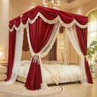 Mosquito Net Lace Netting Sleeping Bed Canopy   Tubes French Princess Style Set