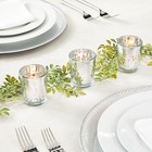 24 Pack Mercury Glass Silver Votive Candle Holders Bulk Table Decor  2 2x2 6 In