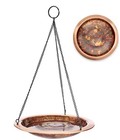 Good Directions Hanging Torched Copper Bird Bath-bbh18-3