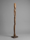 African Carved Wooden Figurine Dogon Filiform Sculpture Tribal Art 100 Cm