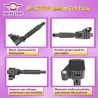 Ignition Coil Packs Set Of 4 Compatible With Alfa Romeo Giulia Stelvio Jeep C   