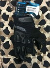 Medium Hk Army Hardline Armored Half Finger Paintball Gloves - Blackout