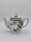 Vintage Hand Painted Chinese Porcelain Teapot Bird   Blossoms