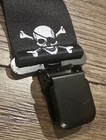 Mens Heavy Duty Metal Clip 2  Wide Work Suspender Braces X Back Skull Patterns