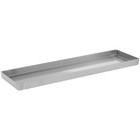 Hubert   Food Merchandsing Pans With Tapered Corners Stainless Steel Deli Display