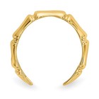 14k Yellow Gold Bamboo Toe Ring Size Gift For Mother