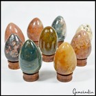 1 Kilo 9 Pcs Natural Multi Color Mix Gems Lot Egg Shape Crystal Healing Mineral