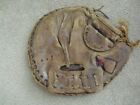 Antique Spalding Model 1447 Bill Dickey Leather Baseball Glove Catchers Mitt