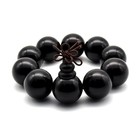 Unisex Natural Ebony Wood Buddhist Prayer Bead Necklace Bracelet Tibetan Pray   