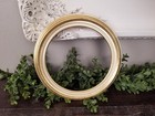 Vintage Round Gold Leaf Gilt Picture Frame 11 1 4  Wide
