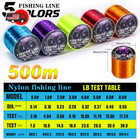 Sougayilang 500m Nylon Fishing Line Max Drag 7-38lb Super Stronger Nylon Line